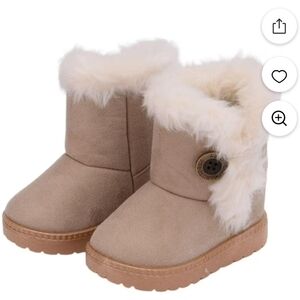 NEW Thermal Cold Weather Anti Slip, Cozy Sole Outdoor Boots Size 35 (Big Kids)